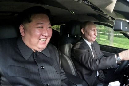 Putin and Kim steal every other for a scurry in Aurus limousine