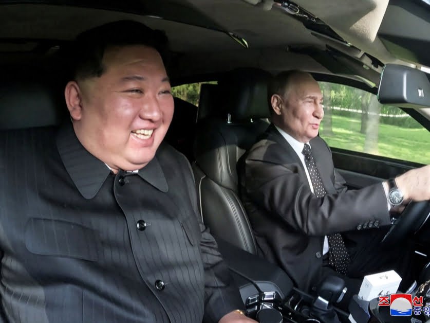 Putin and Kim steal every other for a scurry in Aurus limousine