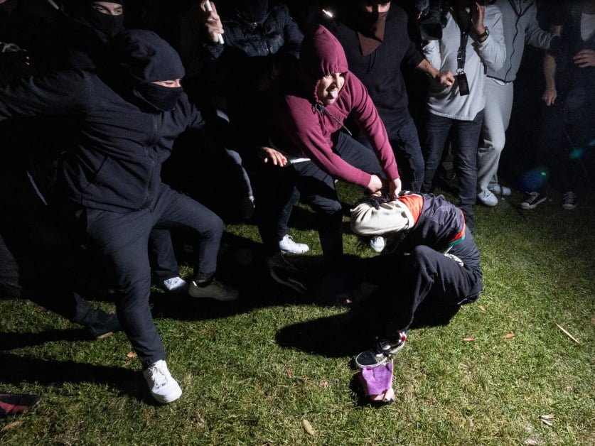 Israel supporters assault anti-battle protesters at UCLA university in US