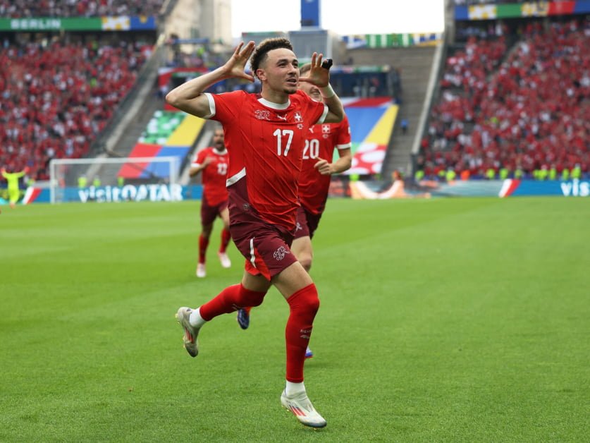 Switzerland defeats holders Italy to attain Euro 2024 quarterfinals