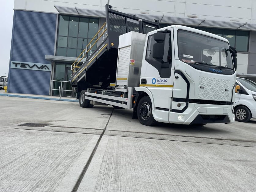 Tarmac trials all-electrical tipper truck