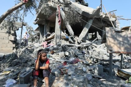 Dozens of Palestinians killed in Israeli air raid on Gaza encampment