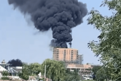 Substantial fire hits Staines resi towers field