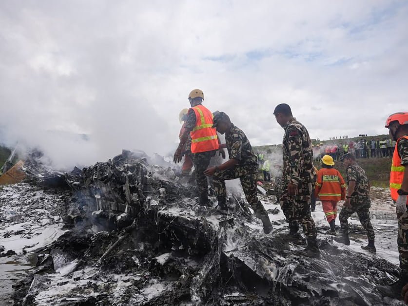 Aircraft rupture at Nepal’s Kathmandu airport kills 18; pilot easiest survivor